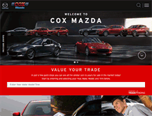 Tablet Screenshot of coxmazda.com